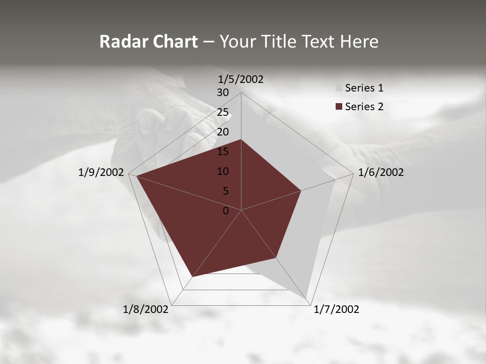 Walk Wrinkled Person PowerPoint Template