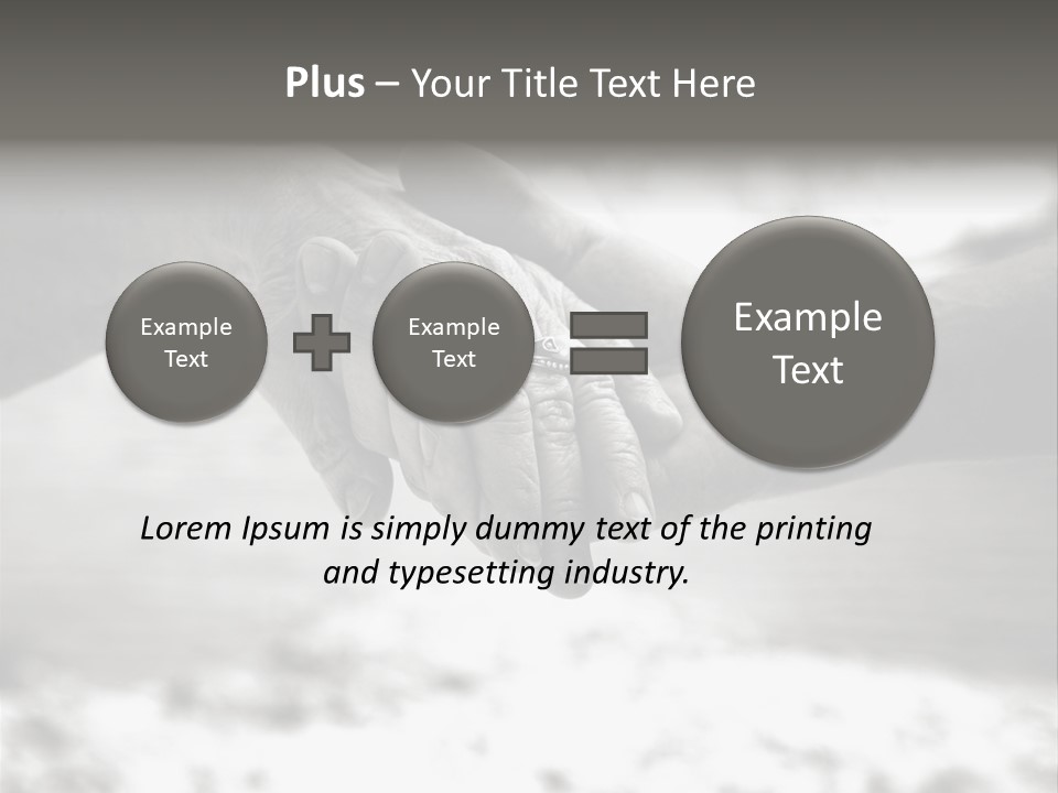Walk Wrinkled Person PowerPoint Template
