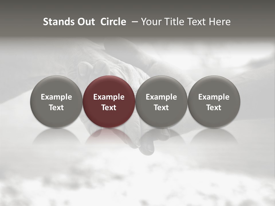 Walk Wrinkled Person PowerPoint Template