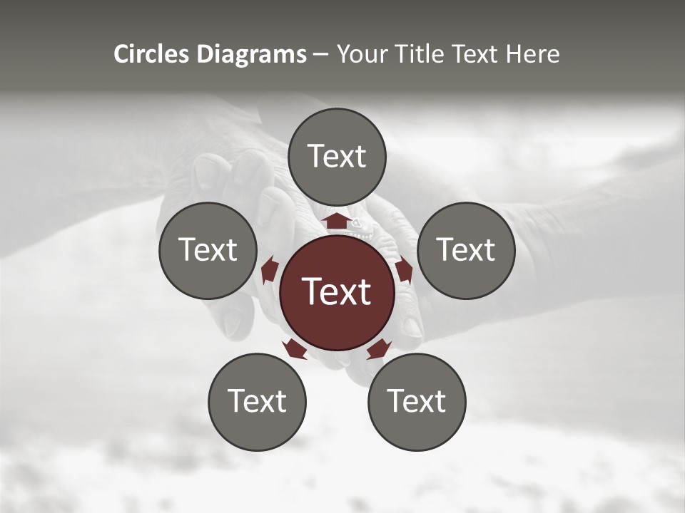 Walk Wrinkled Person PowerPoint Template