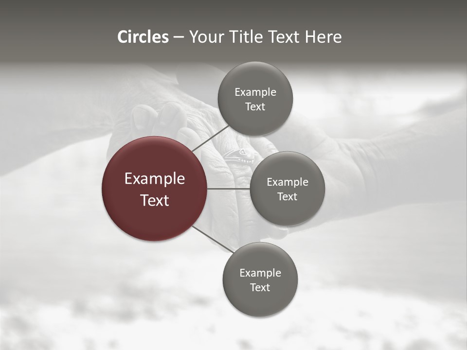 Walk Wrinkled Person PowerPoint Template