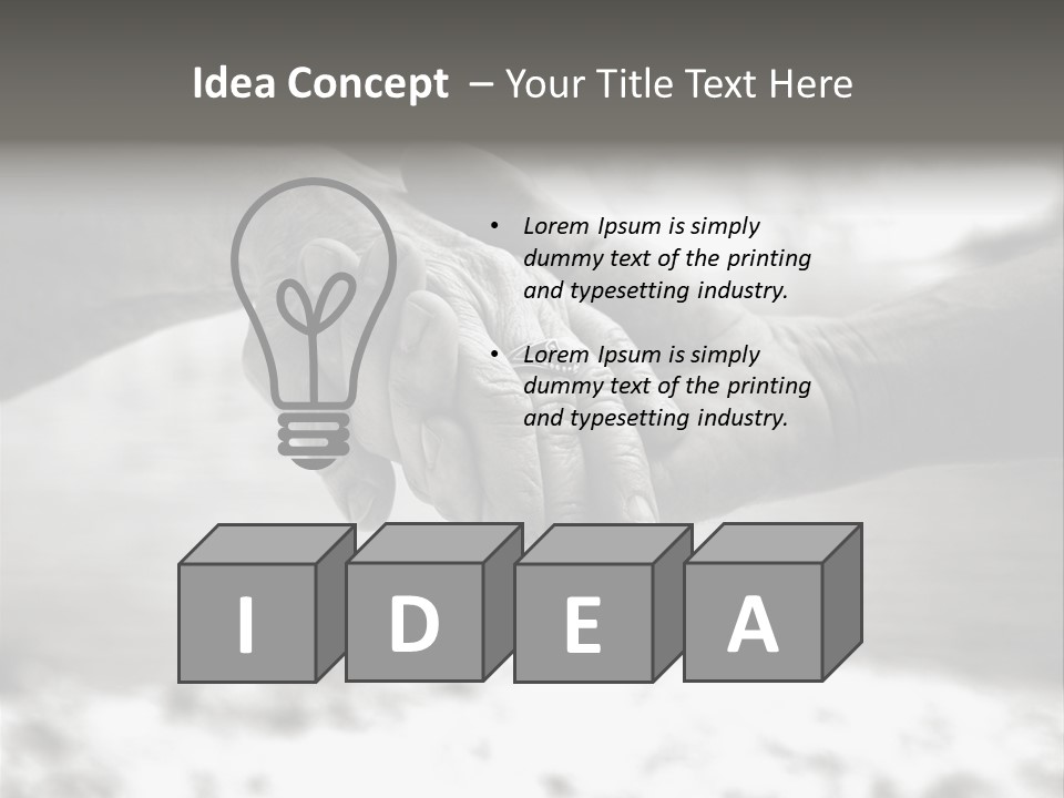 Walk Wrinkled Person PowerPoint Template