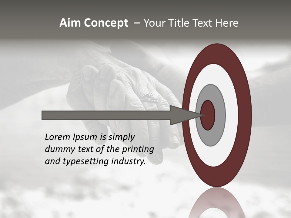 Walk Wrinkled Person PowerPoint Template