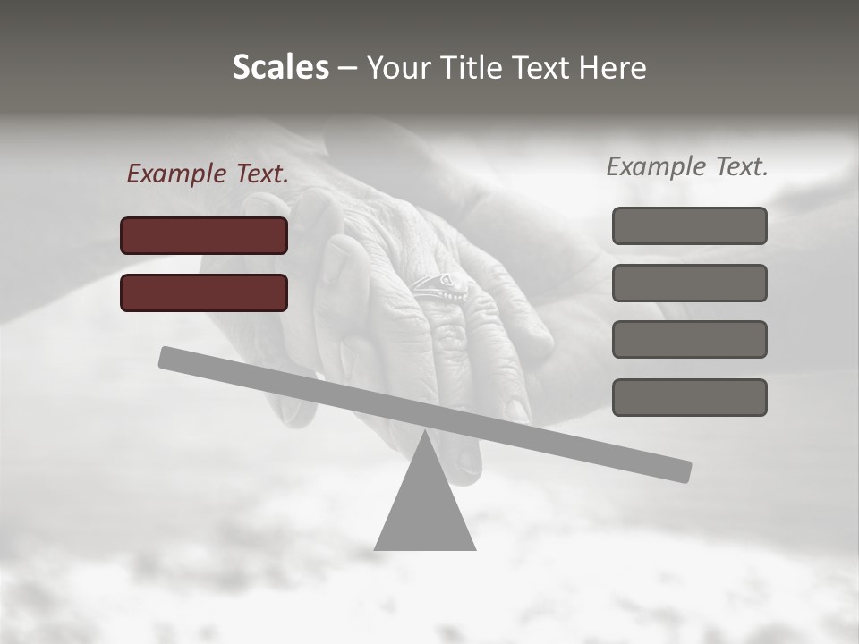 Walk Wrinkled Person PowerPoint Template