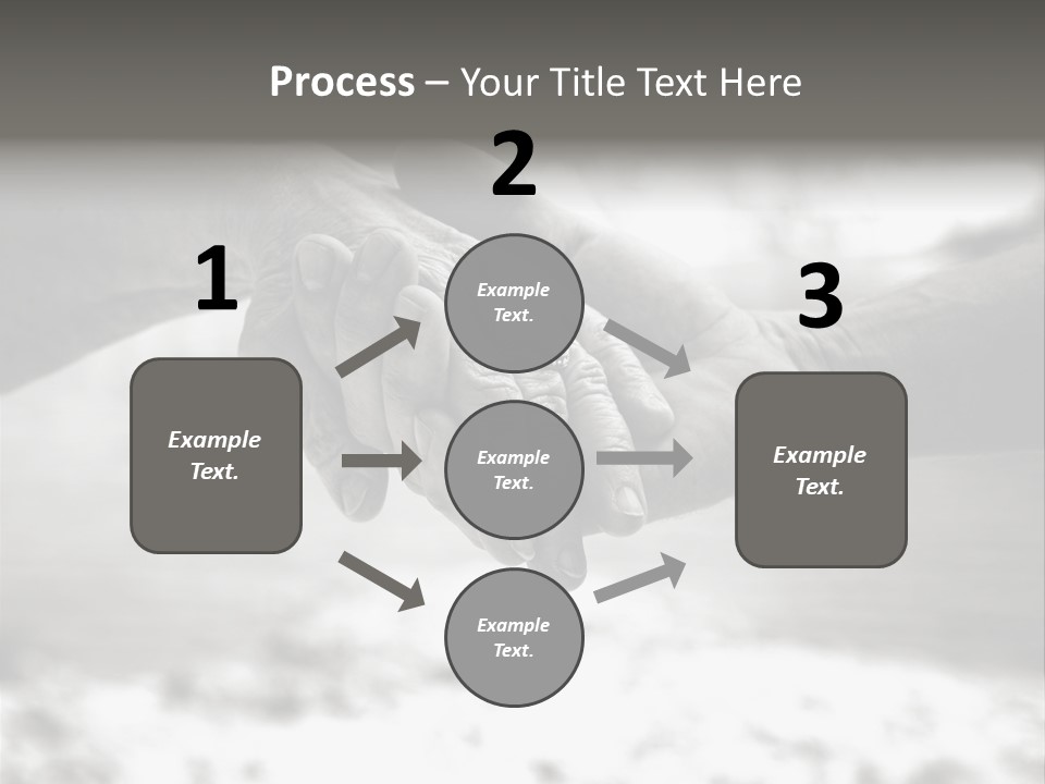 Walk Wrinkled Person PowerPoint Template