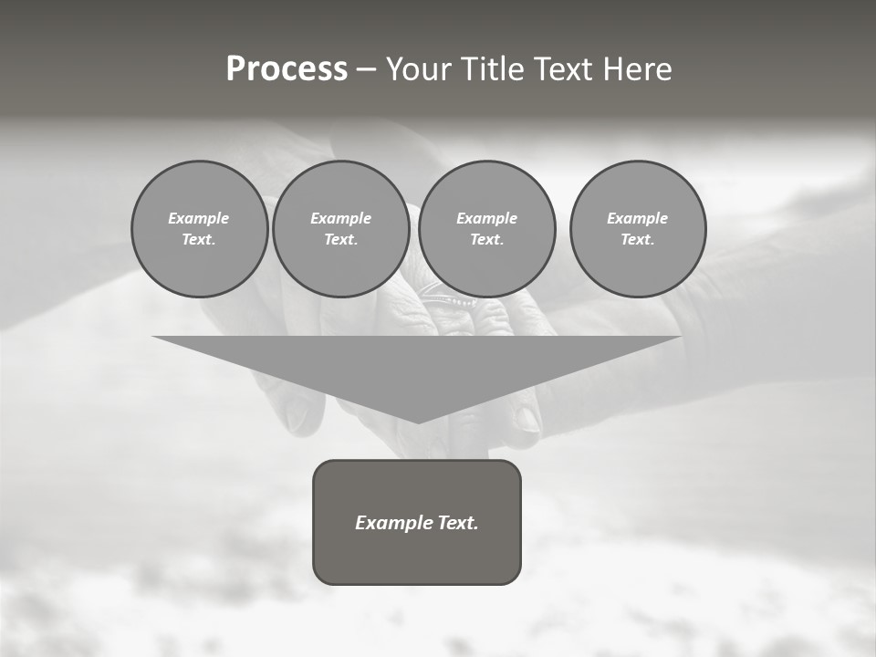 Walk Wrinkled Person PowerPoint Template