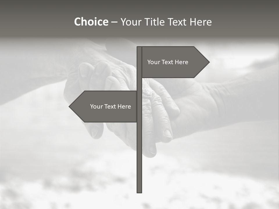 Walk Wrinkled Person PowerPoint Template