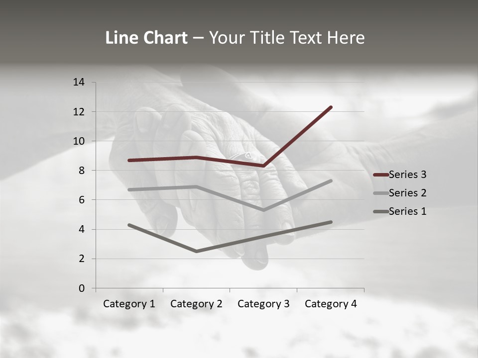 Walk Wrinkled Person PowerPoint Template