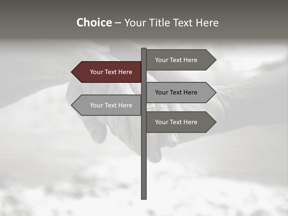 Walk Wrinkled Person PowerPoint Template