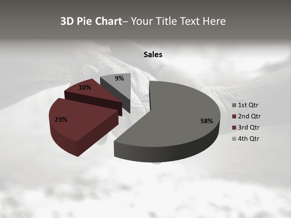 Walk Wrinkled Person PowerPoint Template