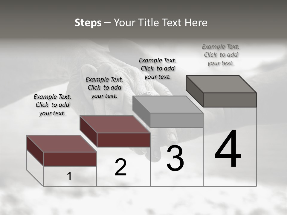 Walk Wrinkled Person PowerPoint Template