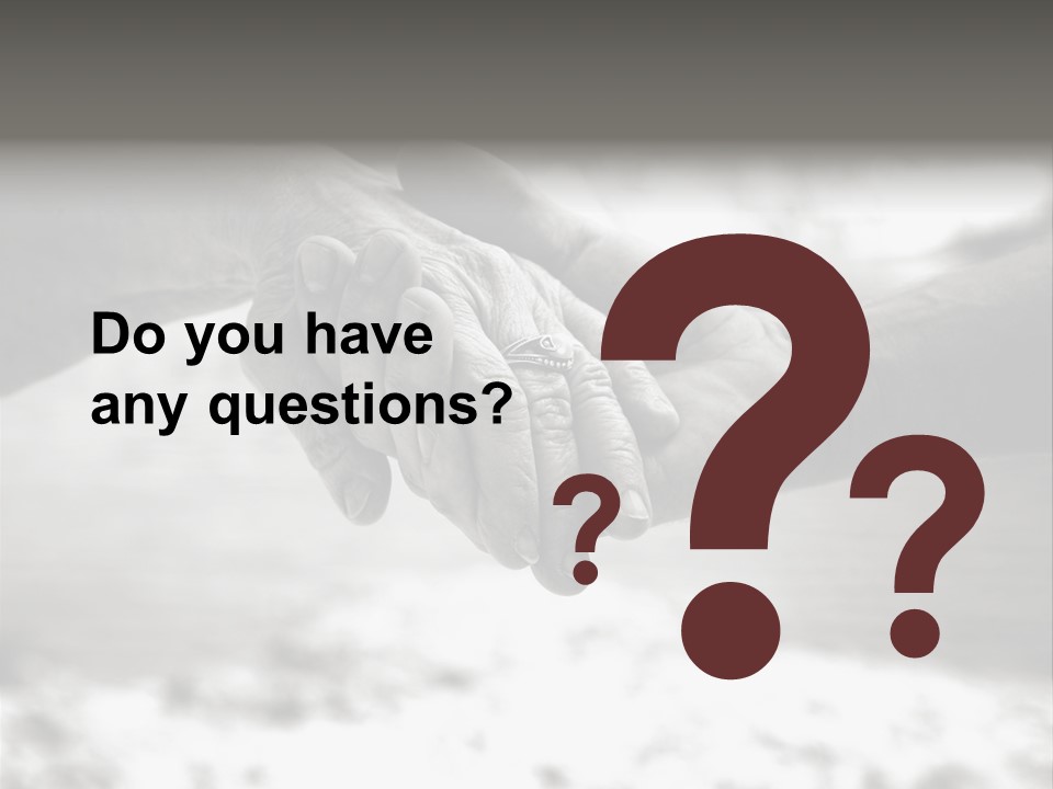 Walk Wrinkled Person PowerPoint Template