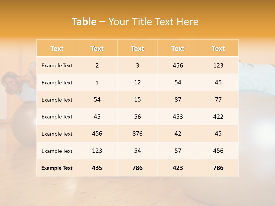 Face Fitness Gym PowerPoint Template