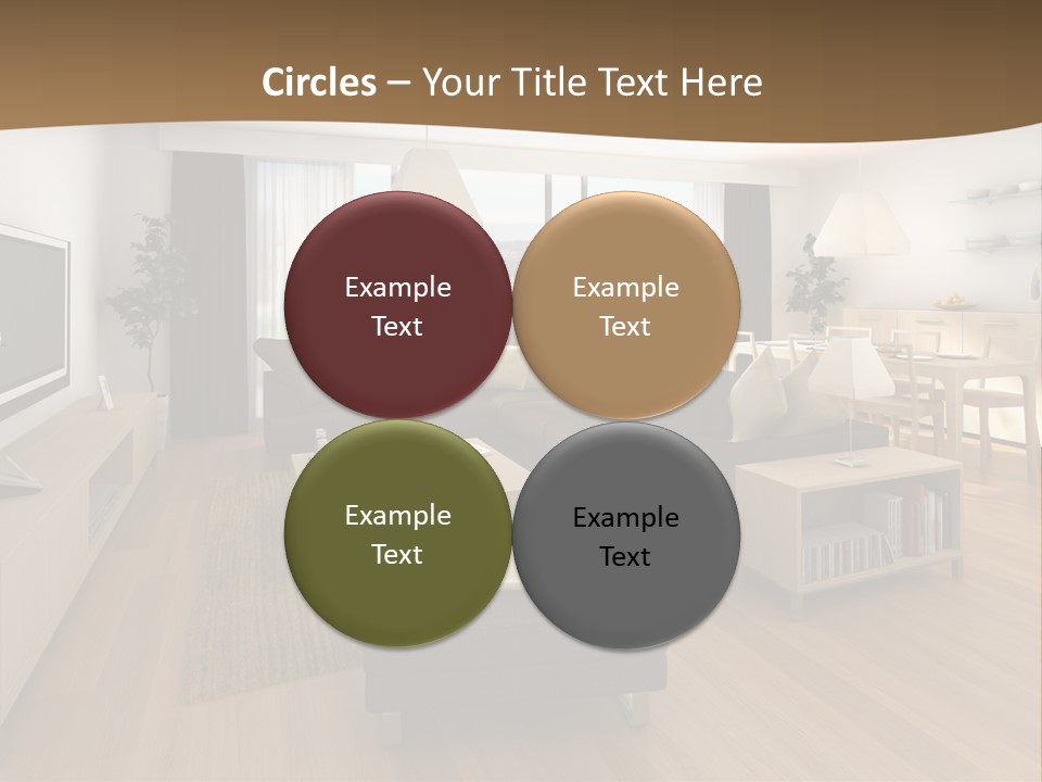 Apartment Plasma Sofa PowerPoint Template