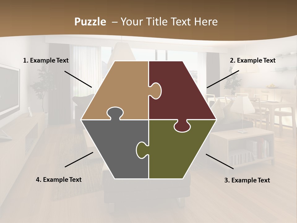Apartment Plasma Sofa PowerPoint Template