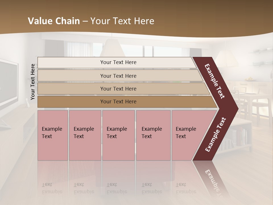 Apartment Plasma Sofa PowerPoint Template