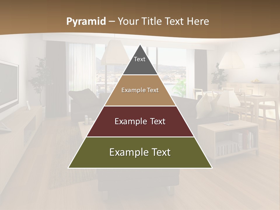 Apartment Plasma Sofa PowerPoint Template