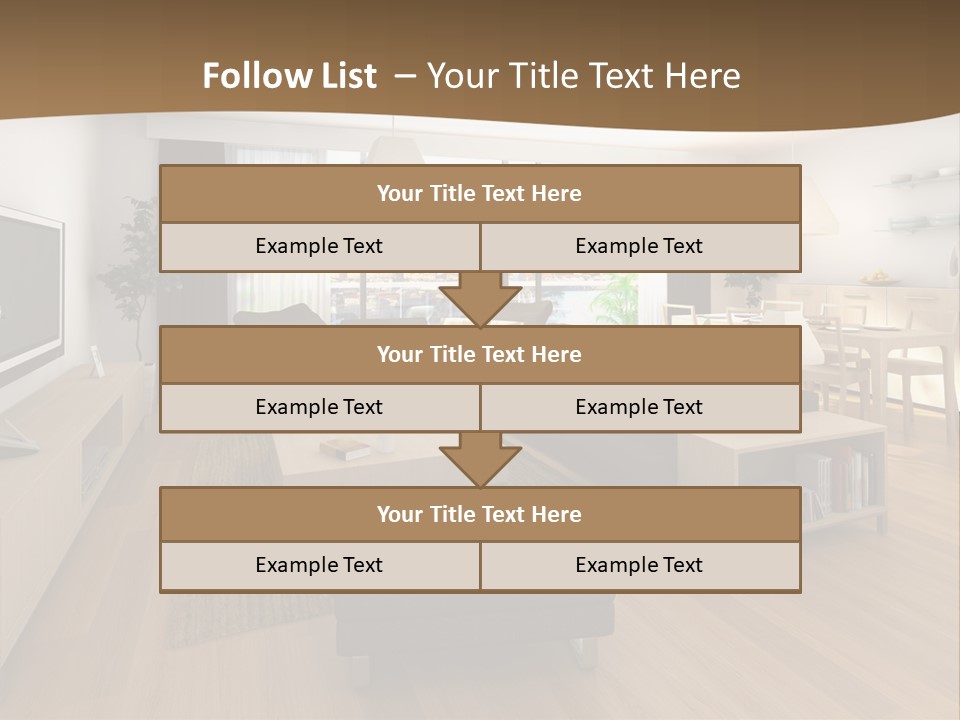 Apartment Plasma Sofa PowerPoint Template
