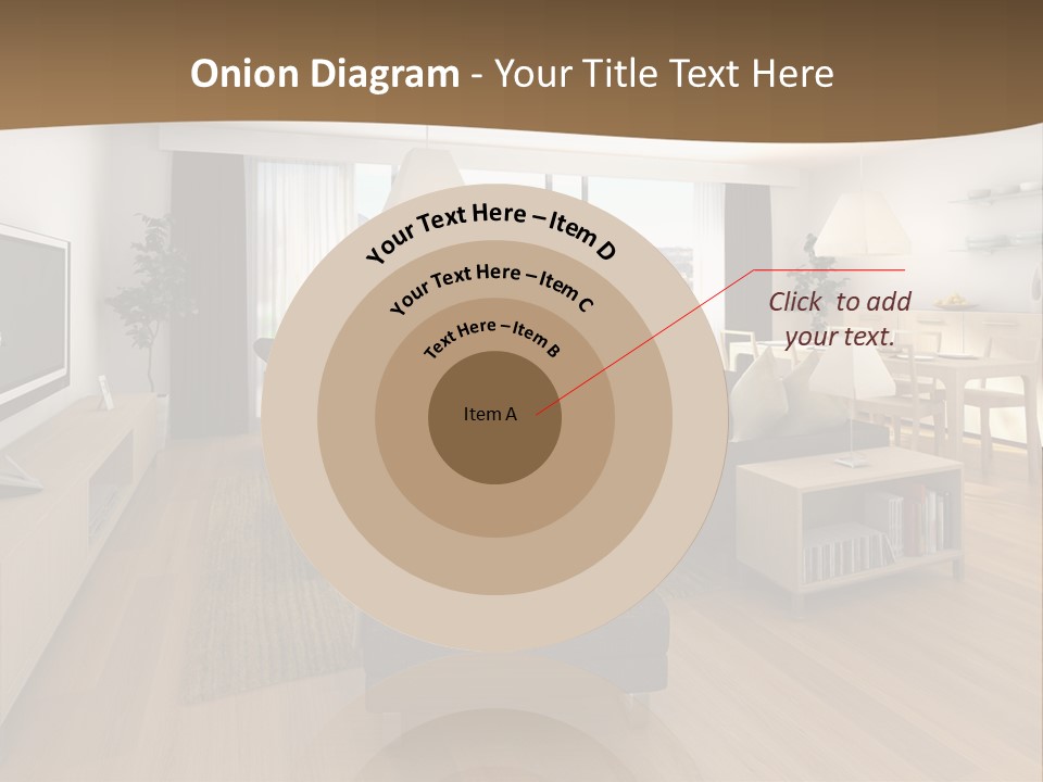 Apartment Plasma Sofa PowerPoint Template