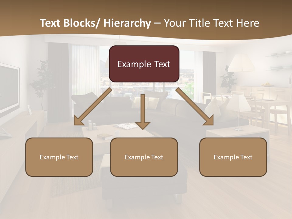 Apartment Plasma Sofa PowerPoint Template