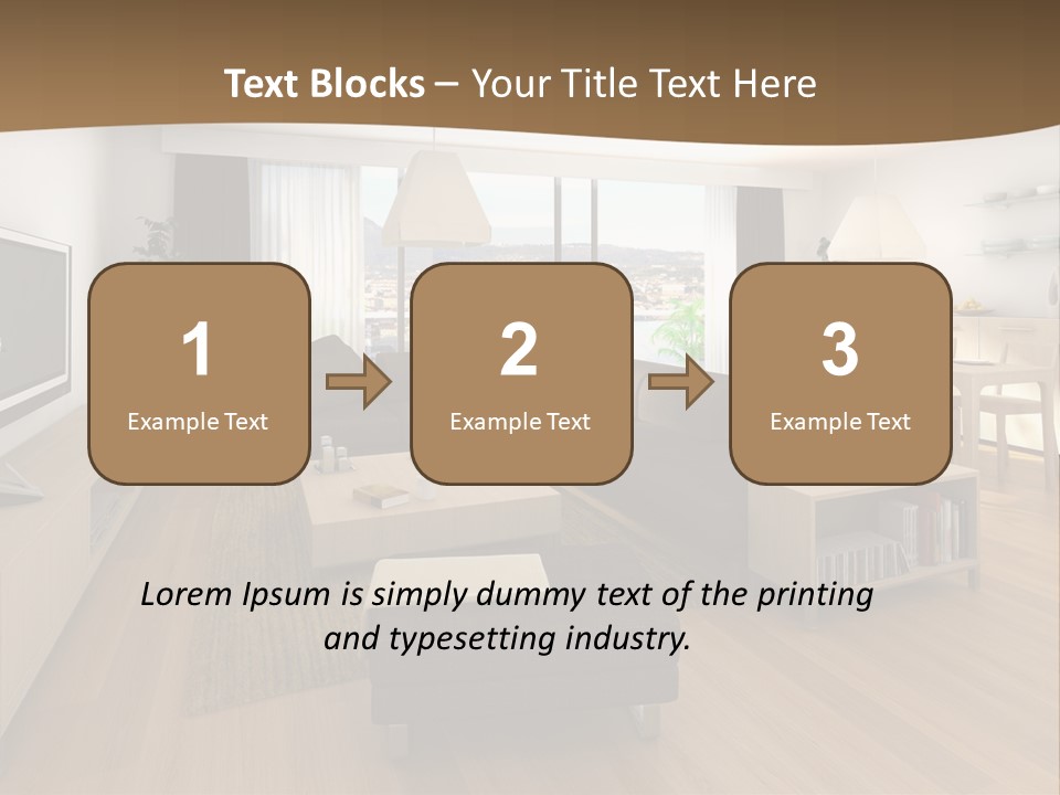 Apartment Plasma Sofa PowerPoint Template
