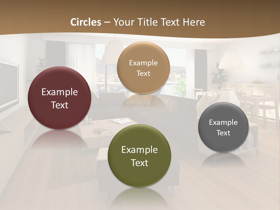 Apartment Plasma Sofa PowerPoint Template