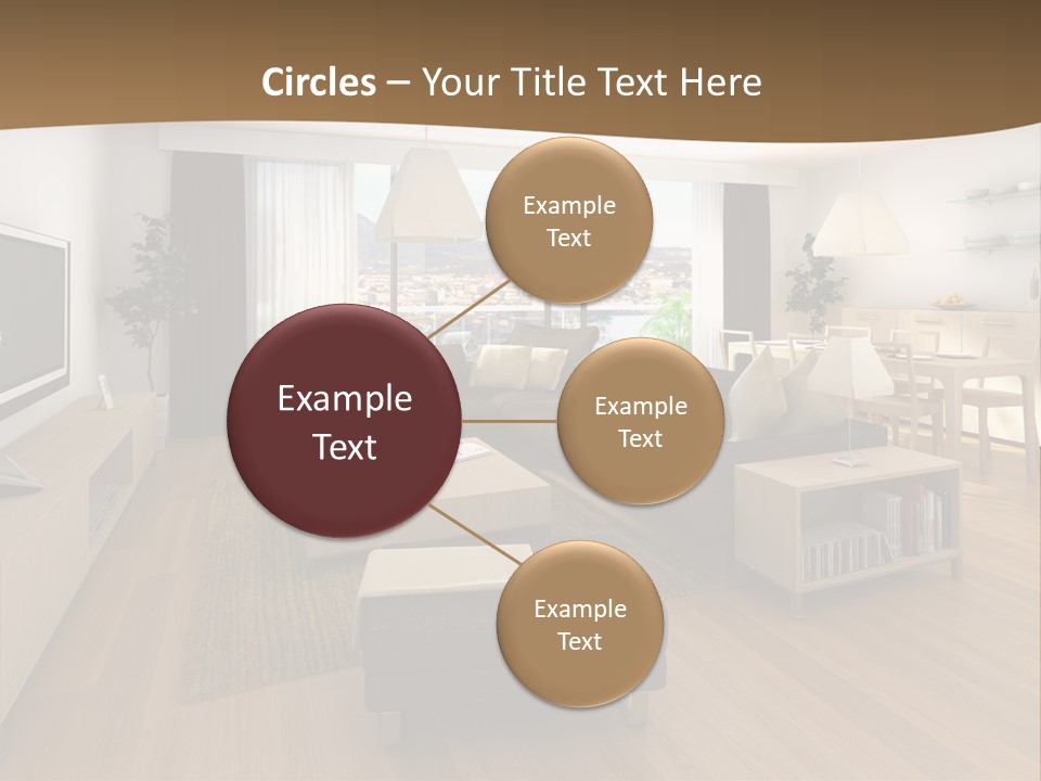 Apartment Plasma Sofa PowerPoint Template