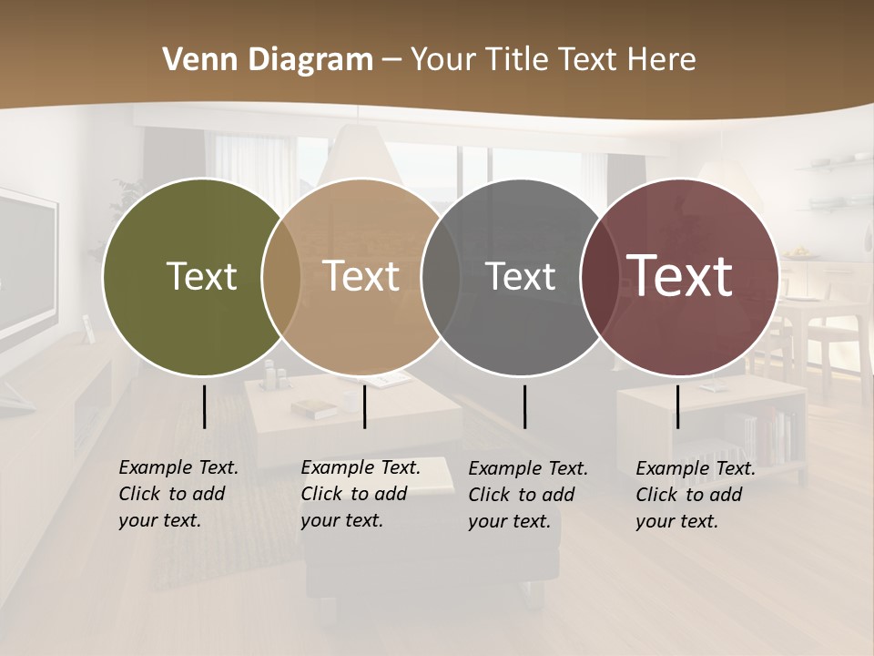 Apartment Plasma Sofa PowerPoint Template