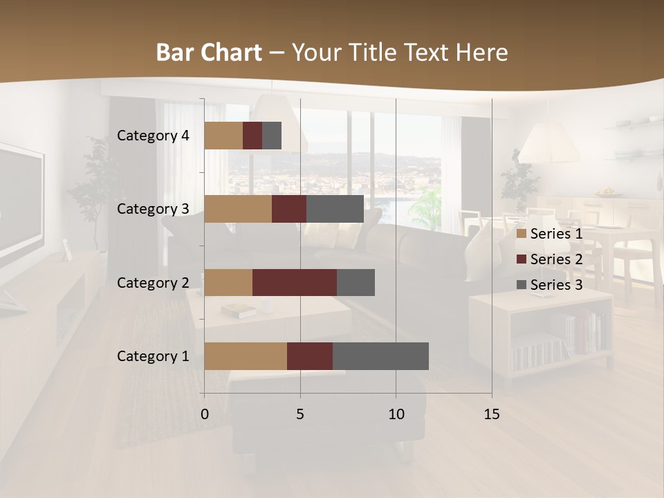 Apartment Plasma Sofa PowerPoint Template
