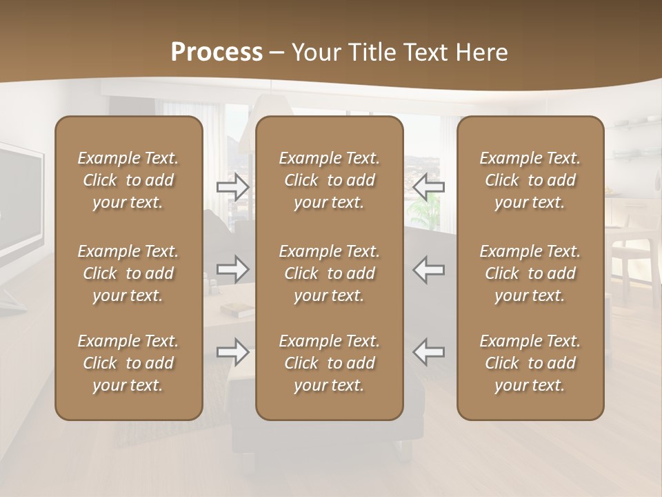 Apartment Plasma Sofa PowerPoint Template
