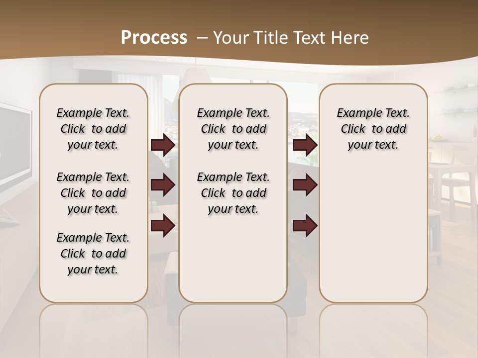 Apartment Plasma Sofa PowerPoint Template