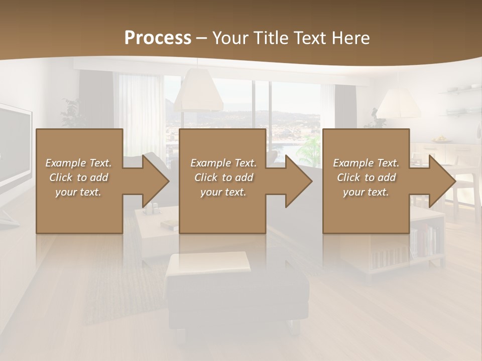 Apartment Plasma Sofa PowerPoint Template