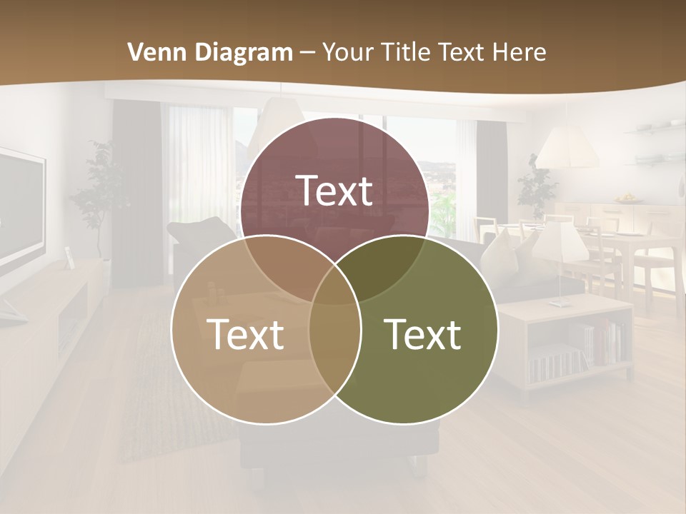 Apartment Plasma Sofa PowerPoint Template
