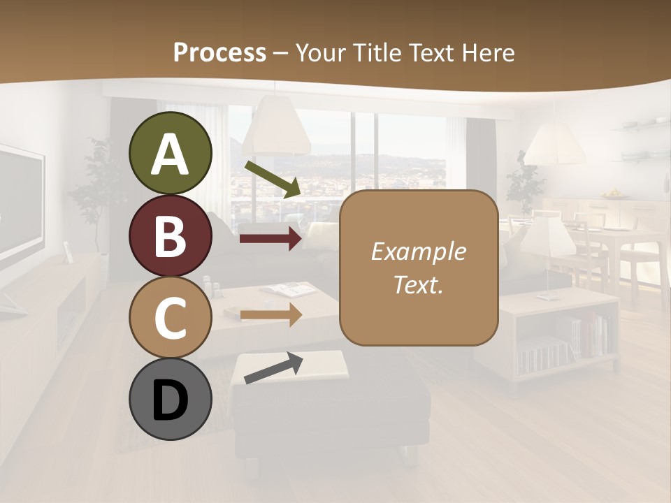 Apartment Plasma Sofa PowerPoint Template