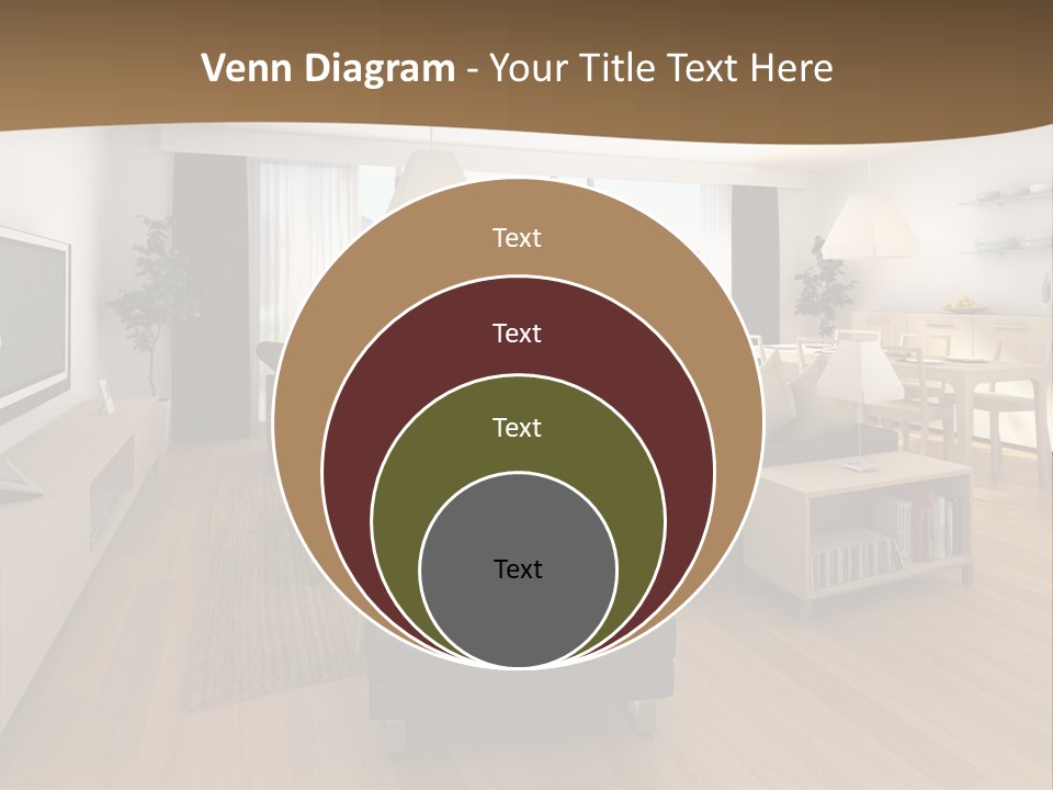 Apartment Plasma Sofa PowerPoint Template