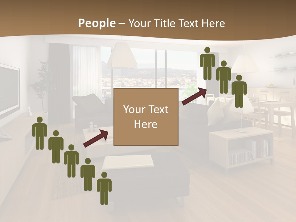 Apartment Plasma Sofa PowerPoint Template