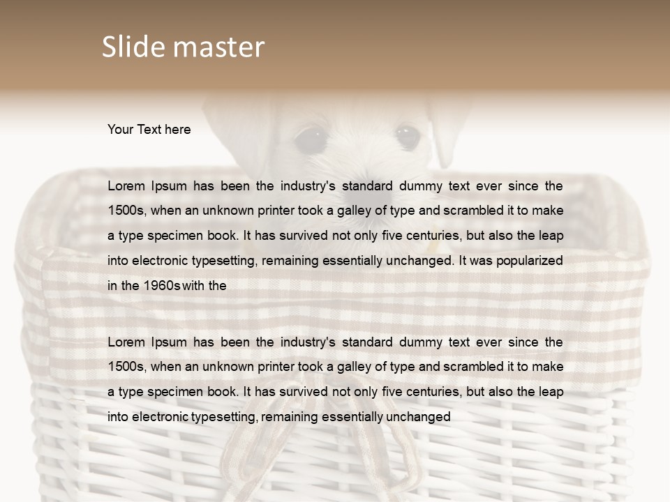 Lonely Portrait Domestic PowerPoint Template