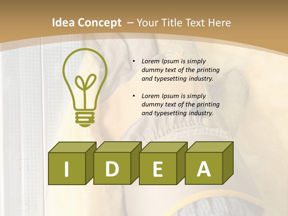 Protection Man Craft PowerPoint Template