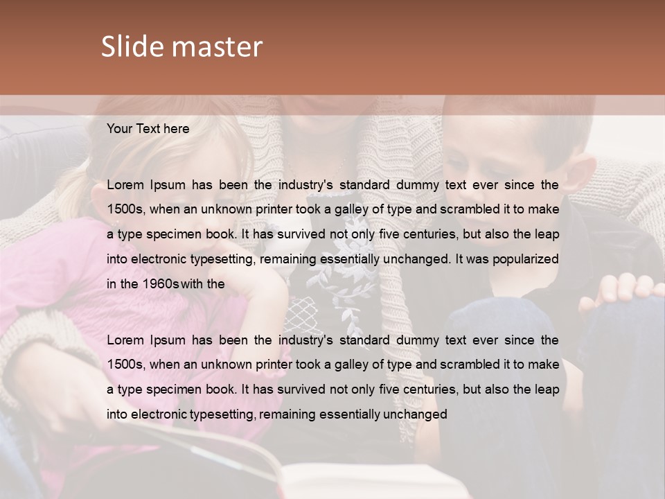 Photo People Smiling PowerPoint Template