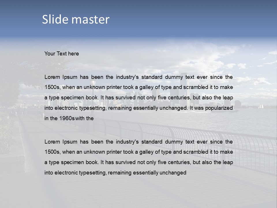 Sky River New PowerPoint Template