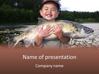 Salmon Smile Summer PowerPoint Template