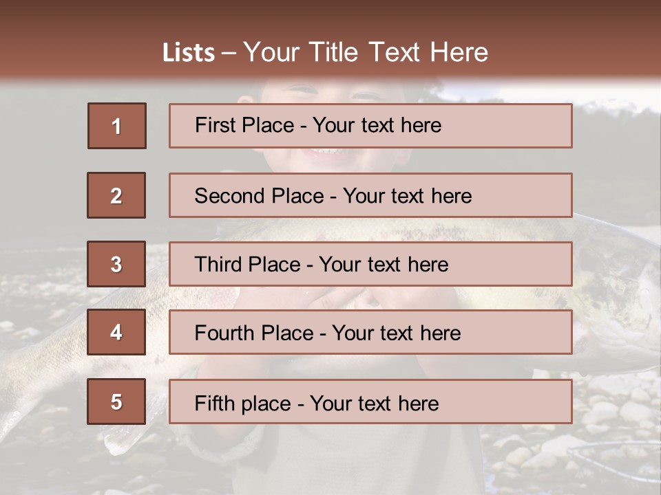 Salmon Smile Summer PowerPoint Template