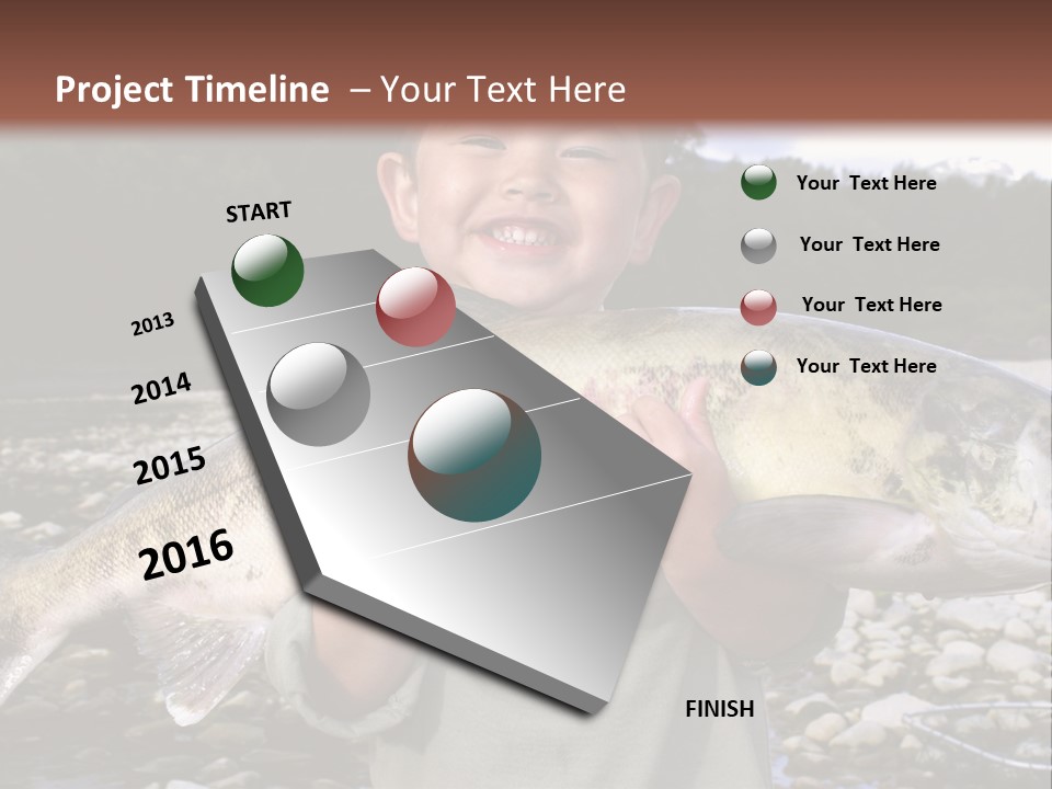 Salmon Smile Summer PowerPoint Template