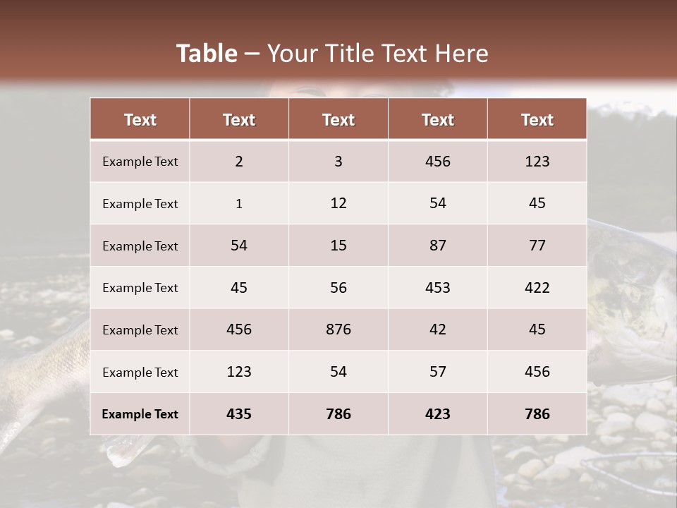 Salmon Smile Summer PowerPoint Template