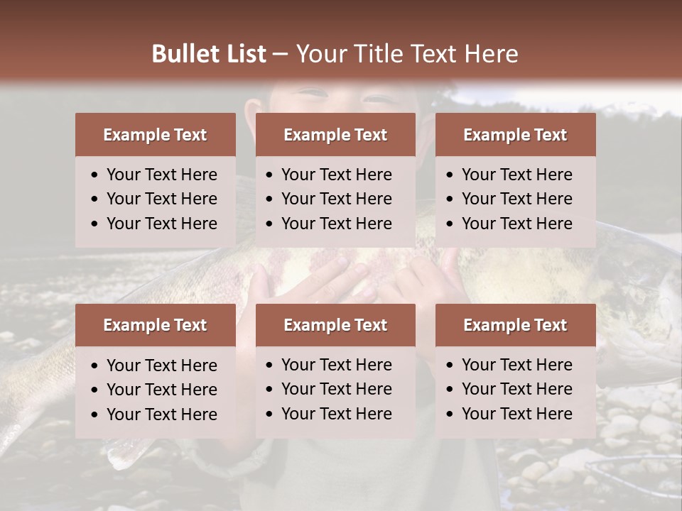 Salmon Smile Summer PowerPoint Template