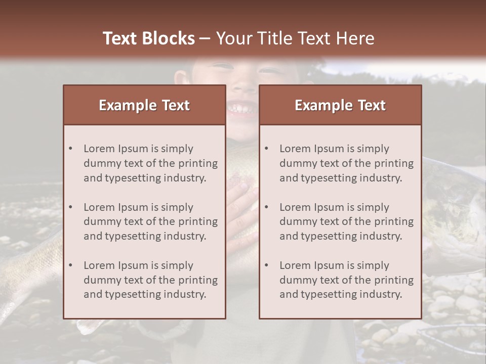 Salmon Smile Summer PowerPoint Template