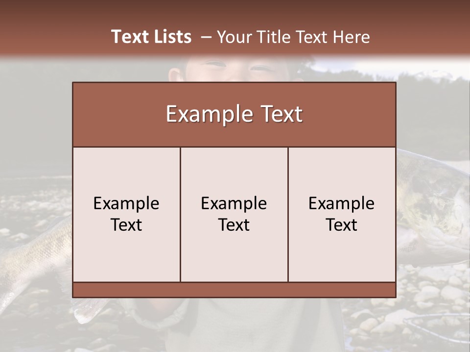 Salmon Smile Summer PowerPoint Template