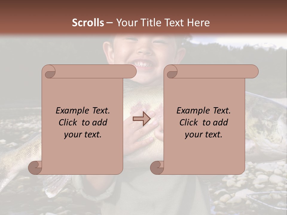 Salmon Smile Summer PowerPoint Template