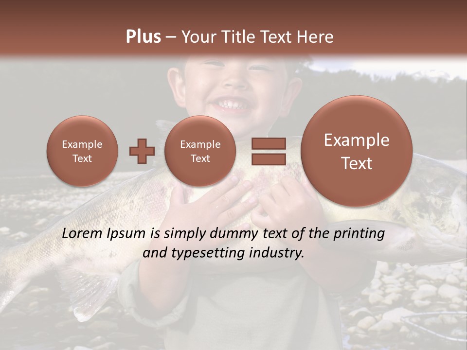 Salmon Smile Summer PowerPoint Template