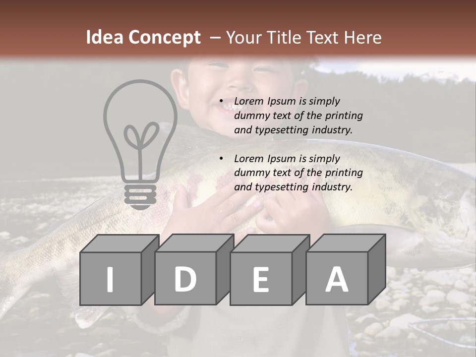 Salmon Smile Summer PowerPoint Template